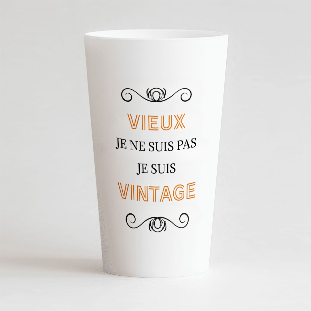 Gobelet Personnalisé Humour Vieux je ne Suis pas je Suis Vintage – CUP 25-33 Digital